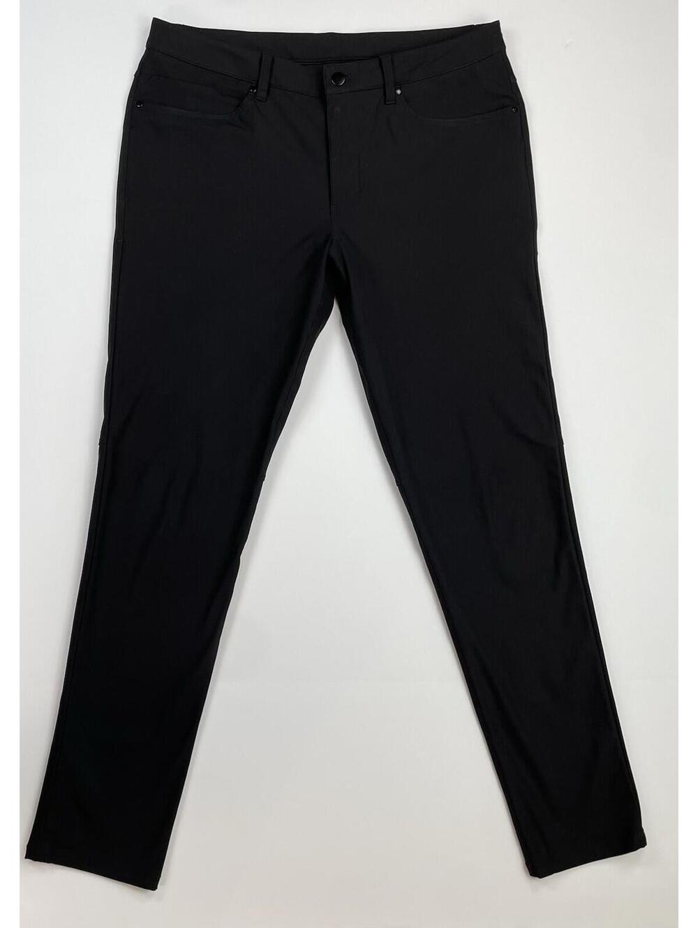 Lululemon ABC Slim Fit Pants Mens 34x32 Black Stretch Commuter Golf Chino
